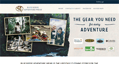 Desktop Screenshot of blueridgeadventurewear.com